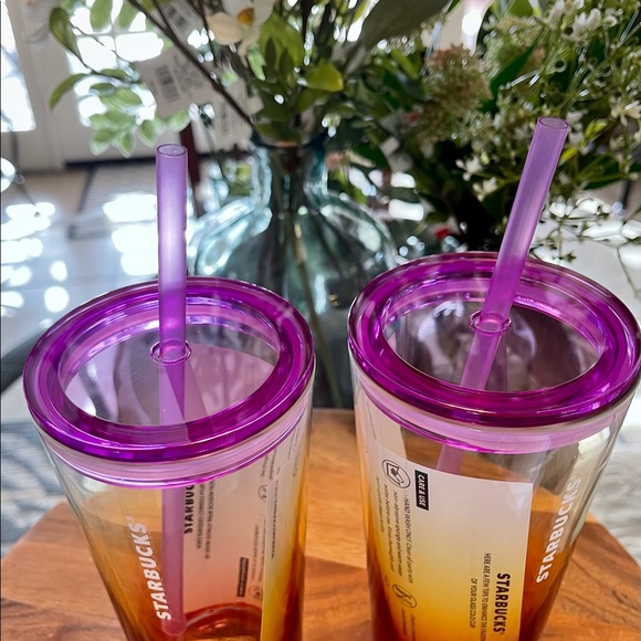 Starbucks Ombré Sunset Glass Reusable Tumbler - Picture 7 of 16